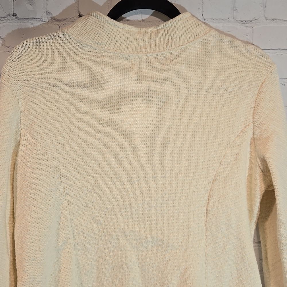 Willow cream button front cotton cardigan size S - Picture 7 of 8